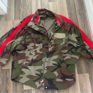 Zara camo bomber Jacket